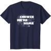 image:imageStar Wars Chewie Were Home Millennium Falcon TShirt TShirtNavy Blue