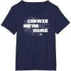 image:imageStar Wars Chewie Were Home Millennium Falcon TShirt TShirtNavy Blue