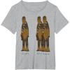 image:imageStar Wars Chewie amp Extra Chewie TShirtHeather Grey