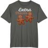 image:imageStar Wars Extra Chewie Chewbacca Gingerbread Funny Holiday TShirtAsphalt Grey