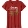 image:imageStar Wars Extra Chewie Chewbacca Gingerbread Funny Holiday TShirtCranberry Red