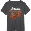image:imageStar Wars Extra Chewie Chewbacca Gingerbread Funny Holiday TShirtDark Heather Grey