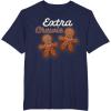image:imageStar Wars Extra Chewie Chewbacca Gingerbread Funny Holiday TShirtNavy Blue