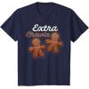 image:imageStar Wars Extra Chewie Chewbacca Gingerbread Funny Holiday TShirtNavy Blue