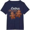 image:imageStar Wars Extra Chewie Chewbacca Gingerbread Funny Holiday TShirtNavy Blue