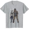image:imageStar Wars Han Chewies Got My Back Doodle Graphic TShirt TShirtHeather Grey