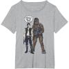 image:imageStar Wars Han Chewies Got My Back Doodle Graphic TShirt TShirtHeather Grey