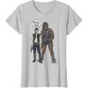 image:imageStar Wars Han Chewies Got My Back Doodle Graphic TShirt TShirtSilver Grey