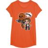image:imageStar Wars Han Solo Chewie Cute Cartoon Style Graphic TShirt TShirtOrange