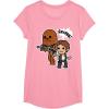 image:imageStar Wars Han Solo Chewie Cute Cartoon Style Graphic TShirt TShirtPink