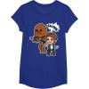 image:imageStar Wars Han Solo Chewie Cute Cartoon Style Graphic TShirt TShirtRoyal Blue