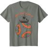 image:imageStar Wars Last Jedi BB8 Just Roll With It Graphic TShirt TShirtOlive Heather