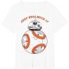 image:imageStar Wars Last Jedi BB8 Just Roll With It Graphic TShirt TShirtWhite