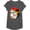 image:imageStar Wars Last Jedi BB8 Retro Sunset Rollabout TShirt TShirtAsphalt Grey