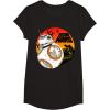 image:imageStar Wars Last Jedi BB8 Retro Sunset Rollabout TShirt TShirtBlack