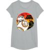 image:imageStar Wars Last Jedi BB8 Retro Sunset Rollabout TShirt TShirtHeather Grey