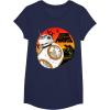 image:imageStar Wars Last Jedi BB8 Retro Sunset Rollabout TShirt TShirtNavy Blue