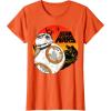 image:imageStar Wars Last Jedi BB8 Retro Sunset Rollabout TShirt TShirtOrange