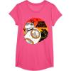 image:imageStar Wars Last Jedi BB8 Retro Sunset Rollabout TShirt TShirtPink Heather