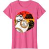 image:imageStar Wars Last Jedi BB8 Retro Sunset Rollabout TShirt TShirtPink Heather
