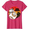 image:imageStar Wars Last Jedi BB8 Retro Sunset Rollabout TShirt TShirtRed Heather