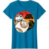 image:imageStar Wars Last Jedi BB8 Retro Sunset Rollabout TShirt TShirtSapphire Blue