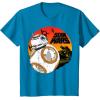 image:imageStar Wars Last Jedi BB8 Retro Sunset Rollabout TShirt TShirtSapphire Blue