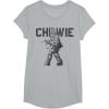 image:imageStar Wars Last Jedi Chewie Distressed Vintage TShirt TShirtHeather Grey