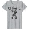 image:imageStar Wars Last Jedi Chewie Distressed Vintage TShirt TShirtHeather Grey