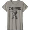 image:imageStar Wars Last Jedi Chewie Distressed Vintage TShirt TShirtSlate Grey