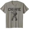 image:imageStar Wars Last Jedi Chewie Distressed Vintage TShirt TShirtSlate Grey