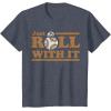 image:imageStar Wars Last Jedi Retro Just Roll BB8 Graphic TShirt TShirtHeather Blue
