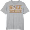 image:imageStar Wars Last Jedi Retro Just Roll BB8 Graphic TShirt TShirtHeather Grey