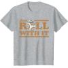 image:imageStar Wars Last Jedi Retro Just Roll BB8 Graphic TShirt TShirtHeather Grey