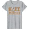 image:imageStar Wars Last Jedi Retro Just Roll BB8 Graphic TShirt TShirtHeather Grey