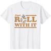 image:imageStar Wars Last Jedi Retro Just Roll BB8 Graphic TShirt TShirtWhite