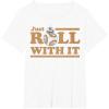 image:imageStar Wars Last Jedi Retro Just Roll BB8 Graphic TShirt TShirtWhite