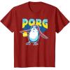 image:imageStar Wars Porg Chewbacca Approved Comic Portrait TShirtCranberry Red