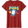 image:imageStar Wars Porg Chewbacca Approved Comic Portrait TShirtCranberry Red