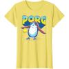 image:imageStar Wars Porg Chewbacca Approved Comic Portrait TShirtLemon Yellow