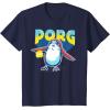 image:imageStar Wars Porg Chewbacca Approved Comic Portrait TShirtNavy Blue