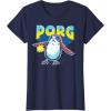 image:imageStar Wars Porg Chewbacca Approved Comic Portrait TShirtNavy Blue