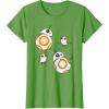 image:imageStar Wars Porg and BB8 Doodle TShirt TShirtGrass Green