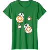 image:imageStar Wars Porg and BB8 Doodle TShirt TShirtKelly Green