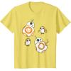 image:imageStar Wars Porg and BB8 Doodle TShirt TShirtLemon Yellow