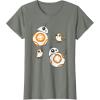image:imageStar Wars Porg and BB8 Doodle TShirt TShirtOlive Heather