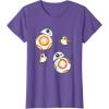 image:imageStar Wars Porg and BB8 Doodle TShirt TShirtPurple Heather