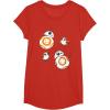 image:imageStar Wars Porg and BB8 Doodle TShirt TShirtRed