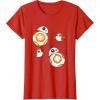 image:imageStar Wars Porg and BB8 Doodle TShirt TShirtRed