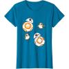 image:imageStar Wars Porg and BB8 Doodle TShirt TShirtSapphire Blue